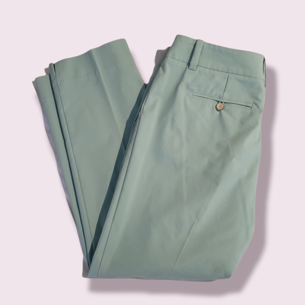 NWT Trina Turk Moss Pant "Trina Blue" Light Bluish/Green Sz 10